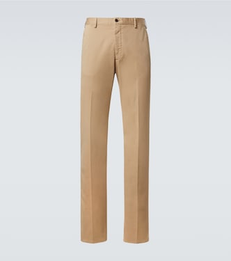 Cotton straight pants | Slowear