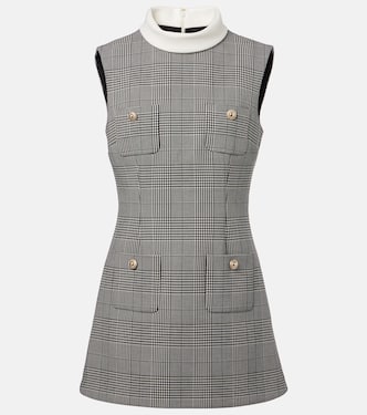 Robe Prince de Galles à carreaux | Self-Portrait