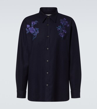 Embroidered wool shirt | Dries Van Noten