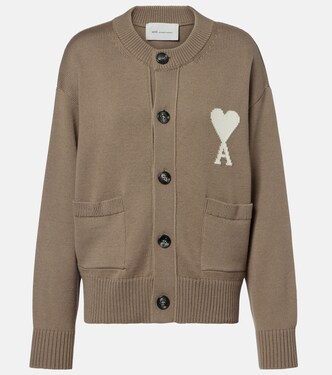 Ami de Cœur wool and cotton cardigan | Ami Paris