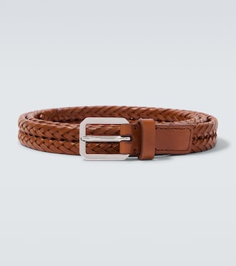 Braided leather belt | Tom Ford