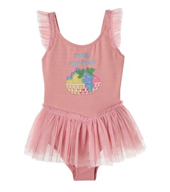 Amandine tulle-trimmed swimsuit | Konges Sløjd