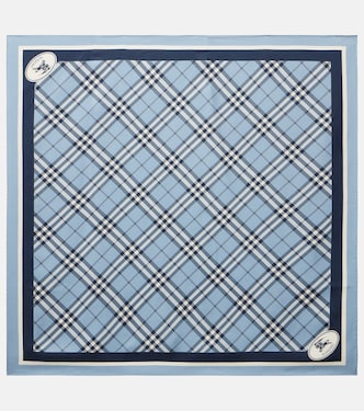 Pañuelo Burberry Check de sarga de seda | Burberry