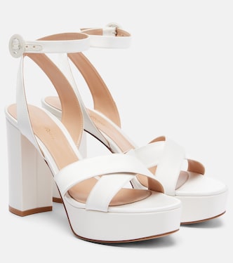Sabrina satin platform sandals | Gianvito Rossi