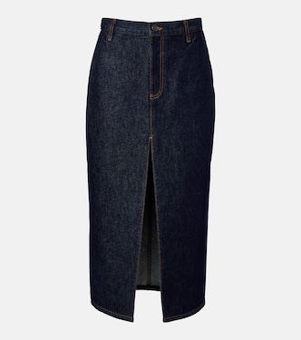 Anden denim midi skirt | Khaite