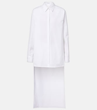 Asymmetric cotton poplin shirt | Alaïa