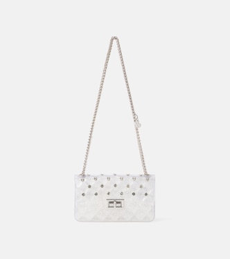Studded glitter PVC shoulder bag | Monnalisa