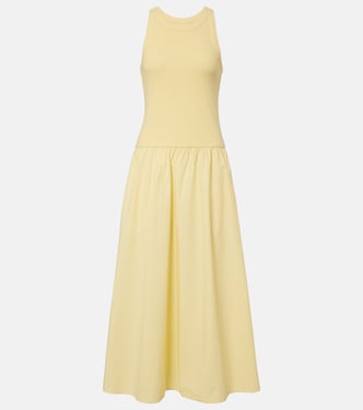 Romilly cotton-blend midi dress  | Velvet
