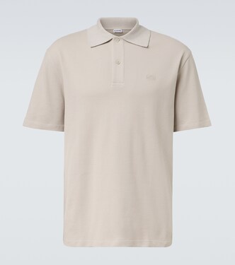Double L cotton piqué polo shirt | Loewe