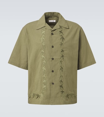 Embroidered bowling shirt | Commas