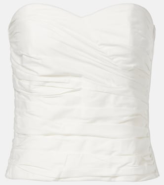 Opulence draped cotton corset  | Adriana Degreas
