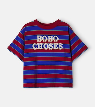 Striped cotton T-shirt | Bobo Choses