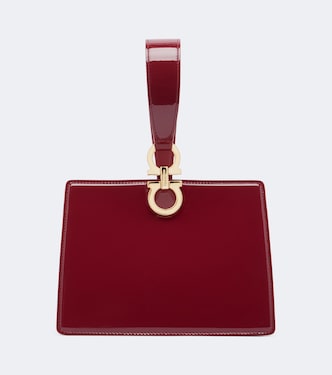Mini patent leather clutch | Ferragamo