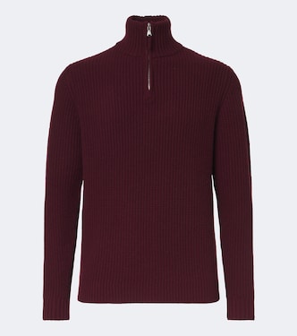Wool and cashmere half-zip sweater | Allude