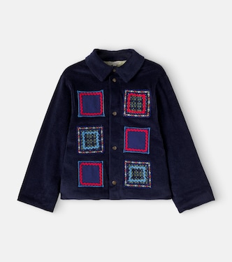 Dylan embroidered cotton-blend corduroy overshirt | Bebe Organic
