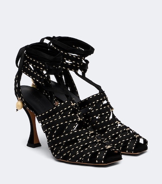 Corsage canvas sandals | Zimmermann