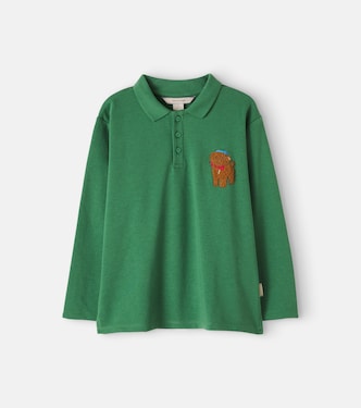Spotty cotton-blend piqué polo shirt | Konges Sløjd