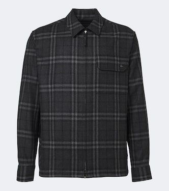 Veste Burberry Check en laine et cachemire | Burberry