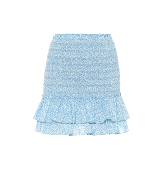 Minifalda de algodón floral | Simkhai