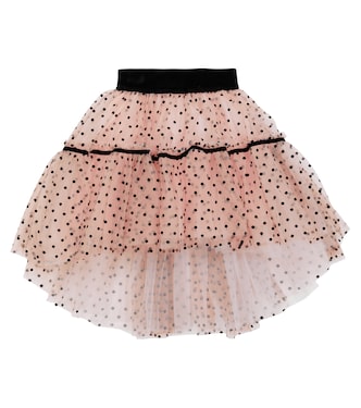 Polka dotted tulle skirt | Monnalisa