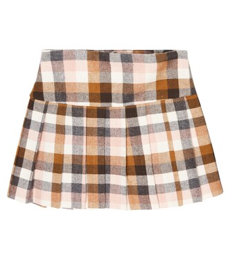 Checked cotton-blend skirt | Il Gufo
