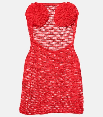 Camellia cotton crochet bustier dress | Anna Kosturova