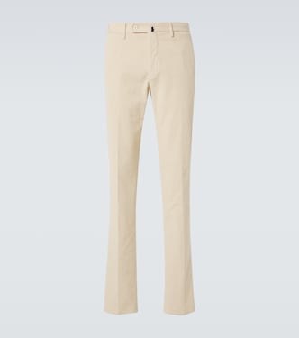 Cotton corduroy slim pants | Slowear