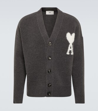 Cardigan Ami De Cœur en alpaga mélangé | Ami Paris
