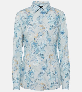 Printed cotton-blend shirt | Etro