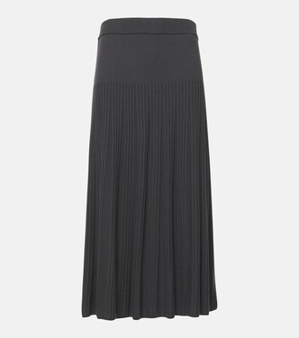 Knitted wool midi skirt | Joseph