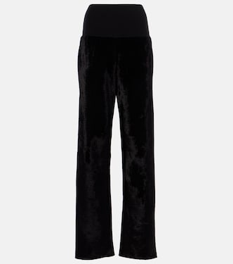 Velvet straight pants | Alaïa