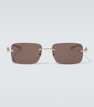 Horsebit rectangular sunglasses | Gucci