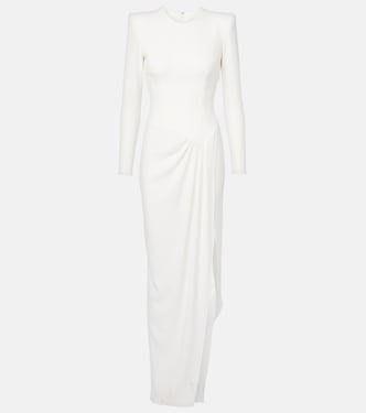 Asymmetric draped crêpe gown | Alex Perry