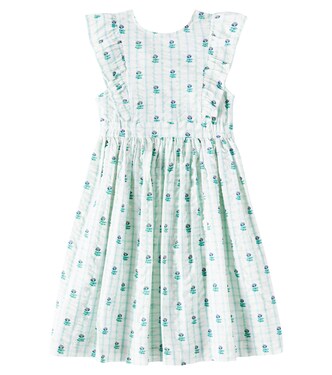 Nina ruffled floral cotton dress | C'era Una Volta
