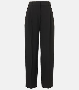 Lilas wool and linen-blend wide-leg pants | The Row