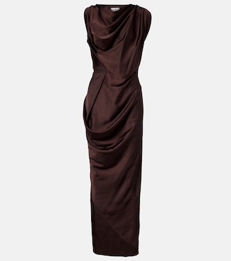 Long Fond draped satin gown | Vivienne Westwood