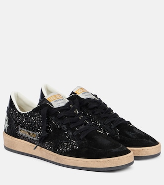 Ball Star suede-trimmed sneakers | Golden Goose