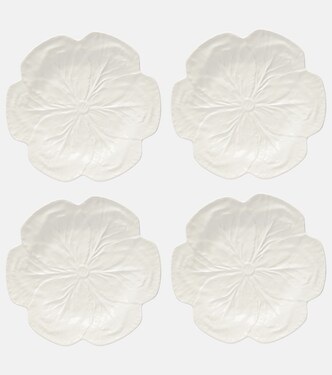 Cabbage set of 4 ceramic dinner plates | Bordallo Pinheiro