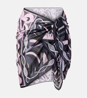 Iride semi-sheer cotton beach cover-up | Pucci