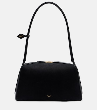 Le Bouledogue M号绒面革单肩包 | Alaïa