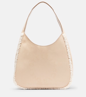 Teddy-trimmed shoulder bag | Stella McCartney