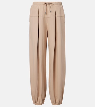 Pantaloni sportivi in misto cotone plissé | Sportmax