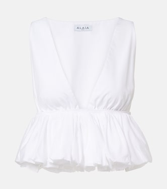 Peplum cotton top | Alaïa
