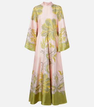 Vestido largo Magnifico de sarga de seda | La DoubleJ