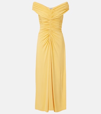 Sheyda ruched jersey midi dress | Simkhai
