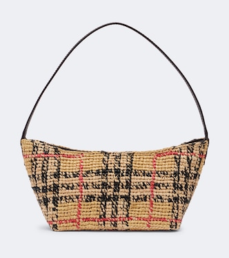Margate Mini raffia shoulder bag | Burberry