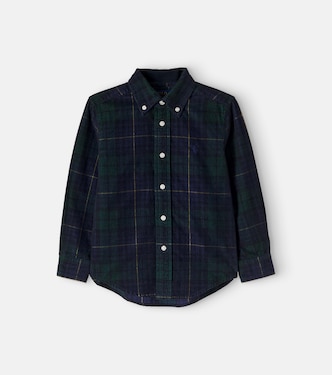 Plaid cotton corduroy shirt | Polo Ralph Lauren Kids