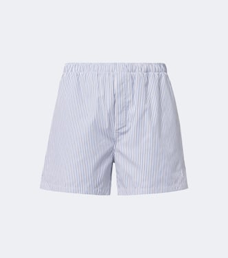 Cassandre striped cotton poplin boxers | Saint Laurent