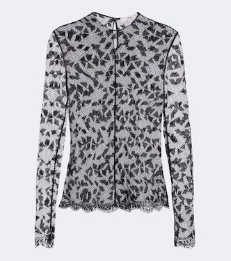 Sheer lace top  | Fendi