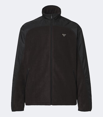 Re-Nylon and fleece track jacket | Prada